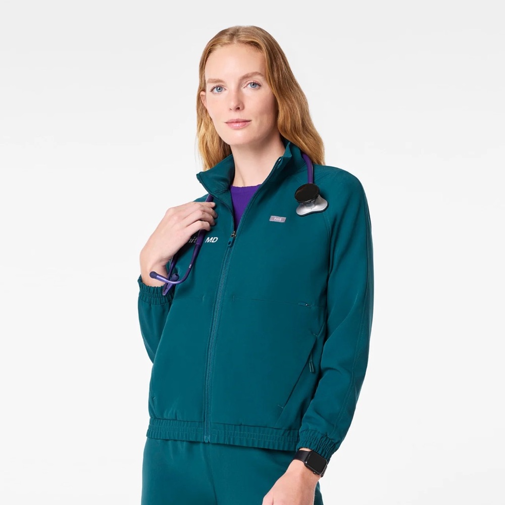 Sydney Scrub Jacket Caribbean Blue